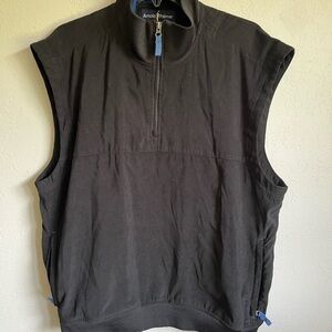 Men’s Black Arnold Palmer Golf Quarter Zip Pullover Vest Size L